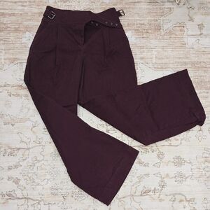 Express Women's Burgundy Wide Leg Pants